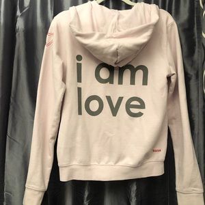 Pale Pink Zip Up (size M) Peace Love World